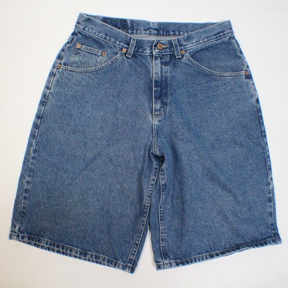 VTG Britannia Mens 33 Blue Denim Shorts Jorts 90s Y2K Dad